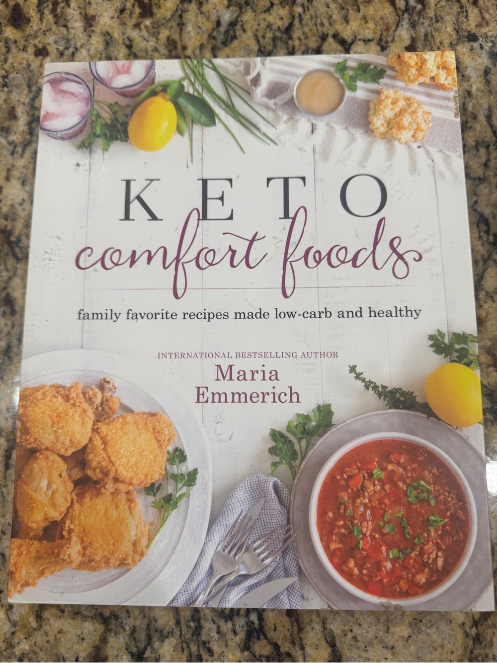 Keto Comfort Foods cookbook by Maria Emmerich